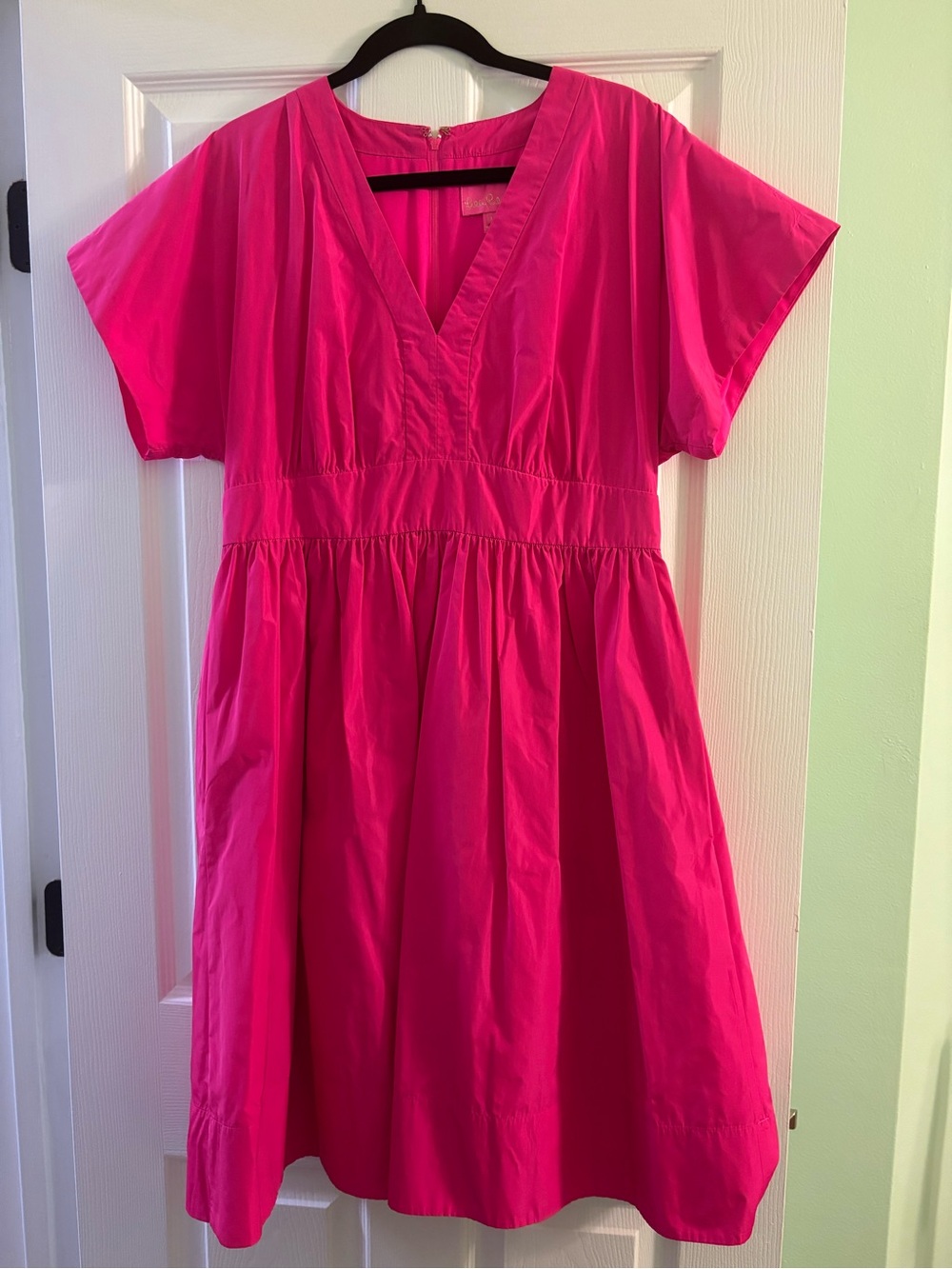 Lilly Pulitzer Hot Pink V-Neck Dress